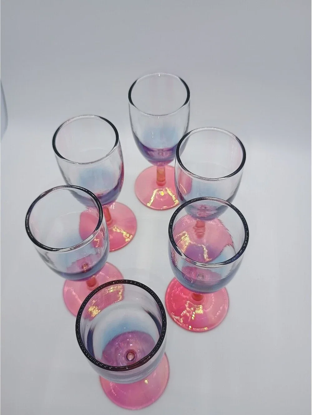 Vintage 1956 Nocturne Wine Glasses by Anchor Hocking - Set of 6 with box
